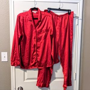 Victoria's Secret Angels red pajama set